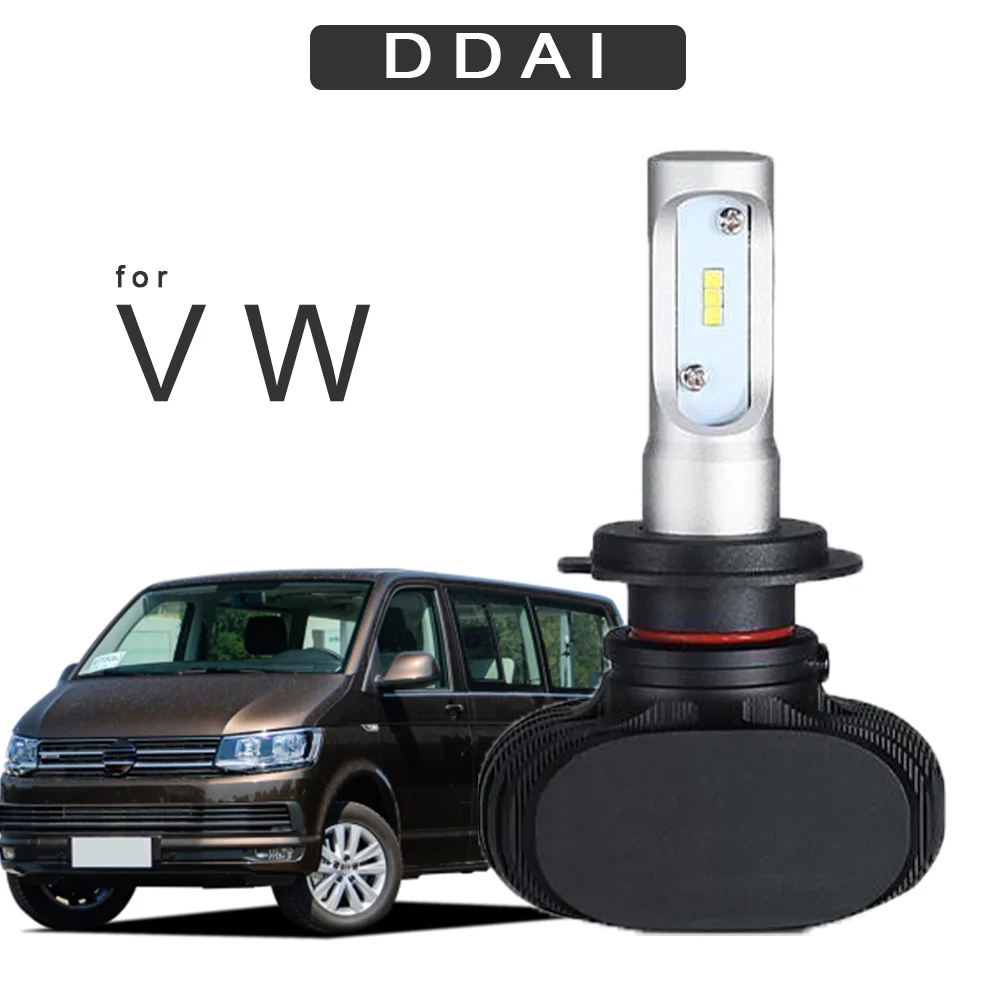 DDAI H7 светодиодные лампы для авто H4 Фары 9005 9006 H3 H13 H8 880 H27 9004 9007 H11 LED H1 S1 50W 8000LM 6500K