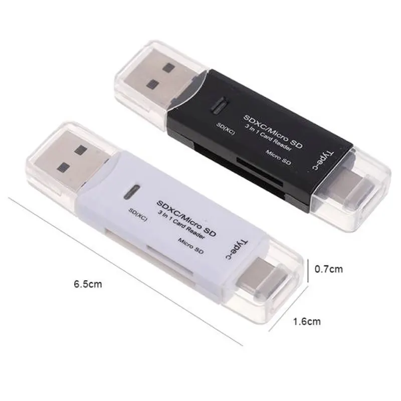 USB конвертер type C/Micro USB/USB 2,0 SD карта памяти адаптер Micro SD кардридер для MacBook ноутбука SD/TF OTG считыватели карт