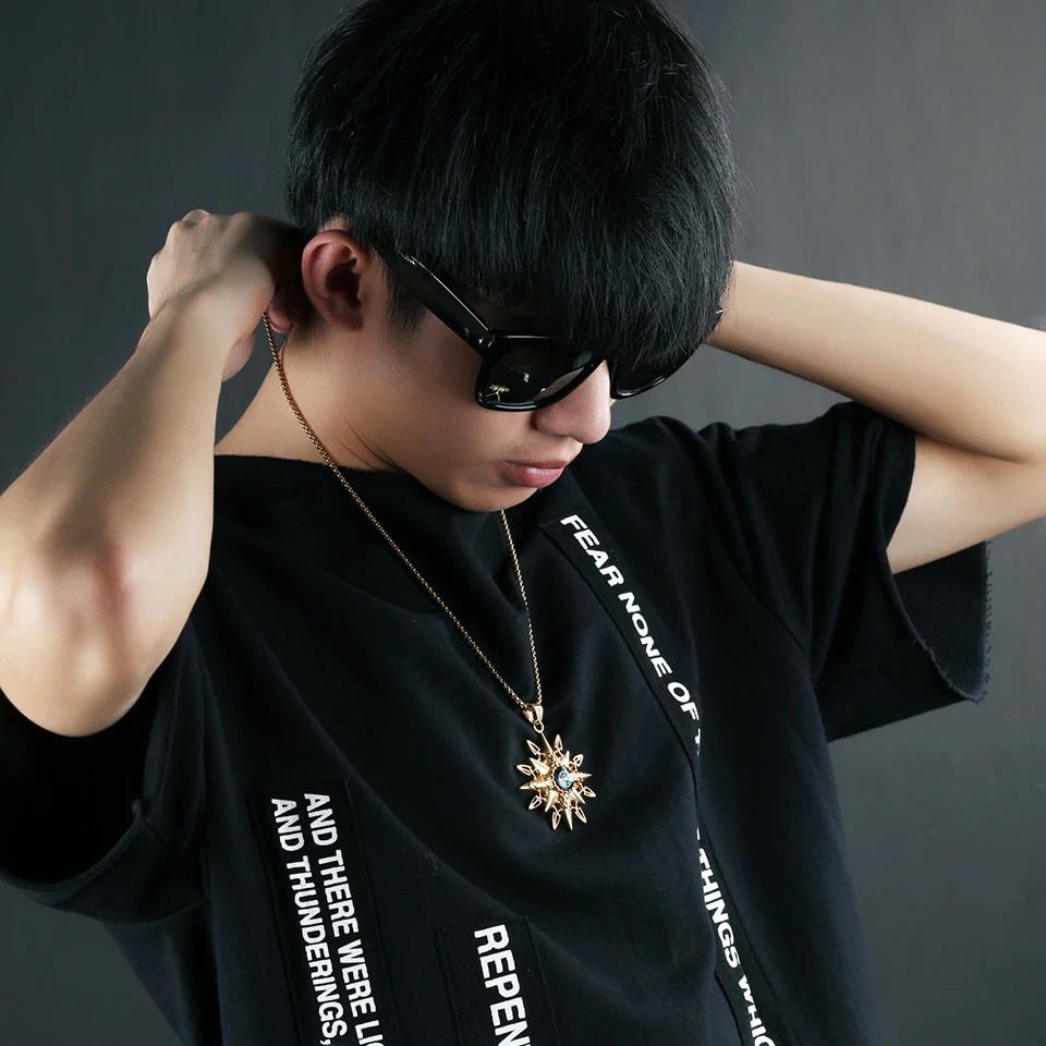 Мужское ожерелье с компасом Классическая цепь в стиле хип-хоп рок уличная