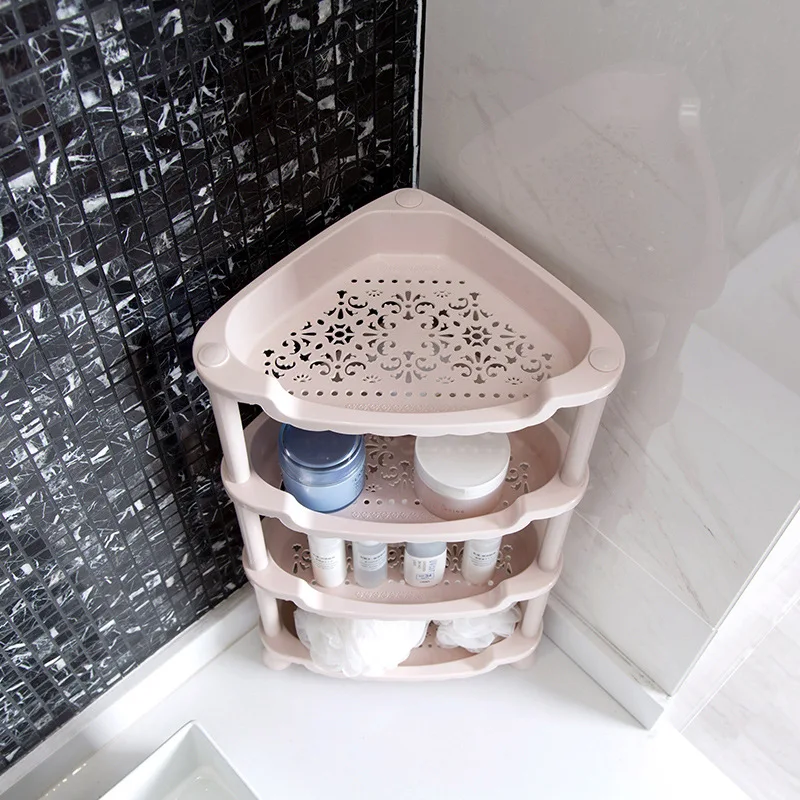 Пластик Многослойные стеллаж для выставки товаров Кухня столешницы полки пол