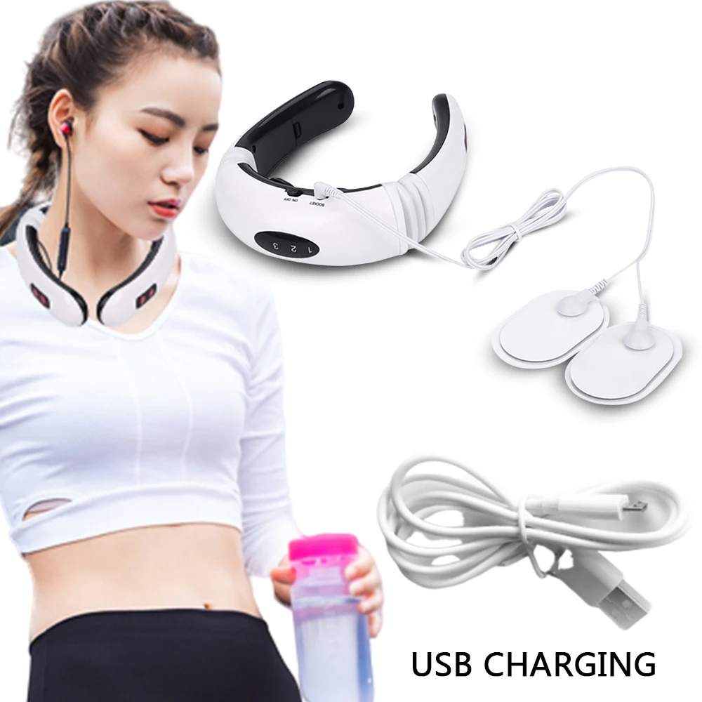 Массажер для шеи шейного позвонка импульсный ФИЗИОТЕРАПЕВТИЧЕСКИЙ Акупунктура