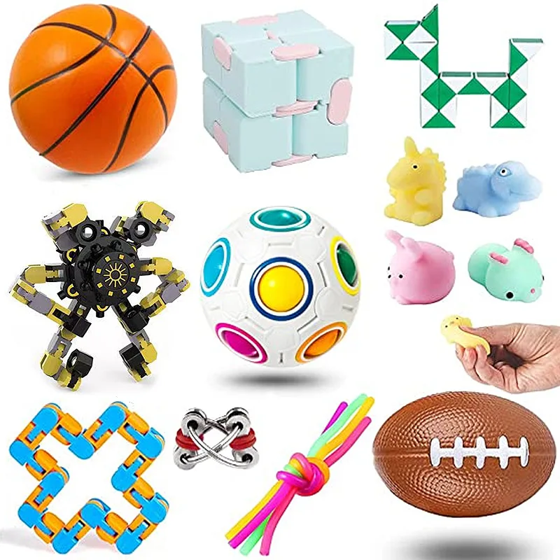 6 Type Fidget Toys Anti Stress Set Relief Balls Squeeze Adults Children Sensory Antistress Game Gift | Игрушки и хобби