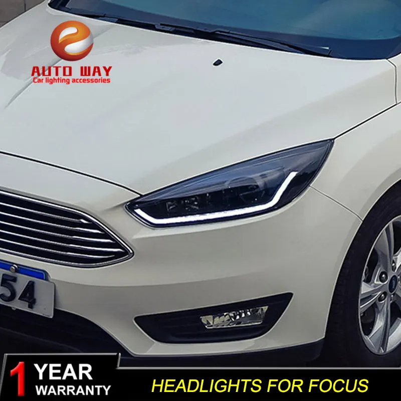 Автомобильный Стайлинг чехол для Ford Focus 3 2015 2017 фары Светодиодная