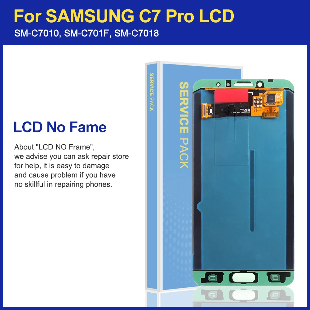 Tela Lcd Original para Samsung Galaxy Tela de 5.7 Polegadas para Substituição Peça de Reposição LCDs de celular 5 High Quality Telefonia e Comunicação