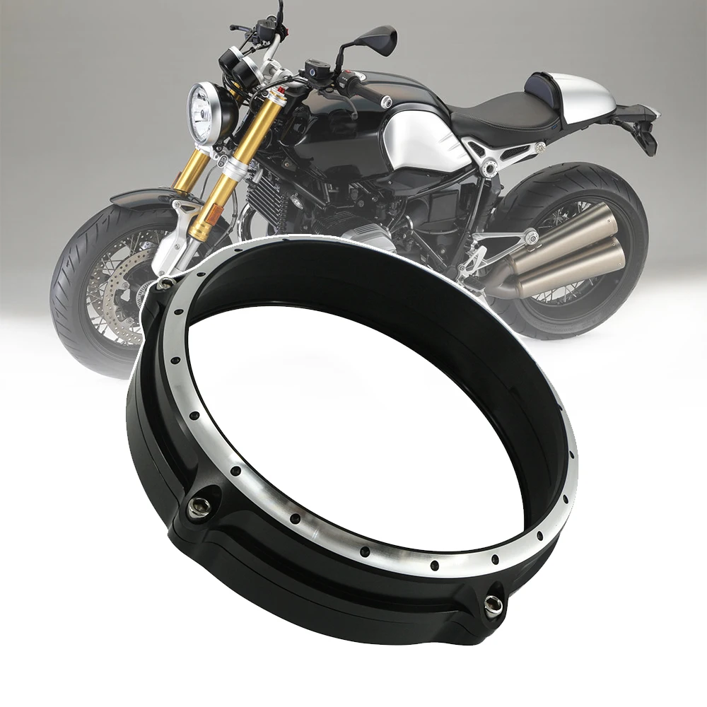 

Передсветильник фара, передсветильник фара, защитная рамка, обрезанная кольцевая крышка, алюминиевая лампа 7 дюймов для R NINE T NINET RNINE T R9T Pure ...