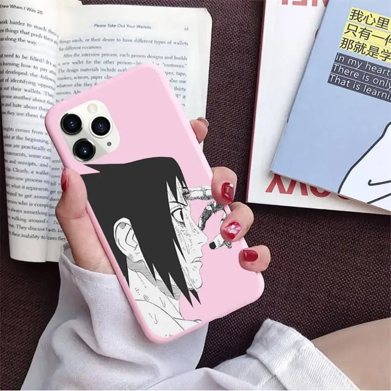 

Naruto cute anime cool Phone Case Candy Color for iPhone 11 12 pro XS MAX 8 7 6 6S Plus X 5S SE 2020 XR