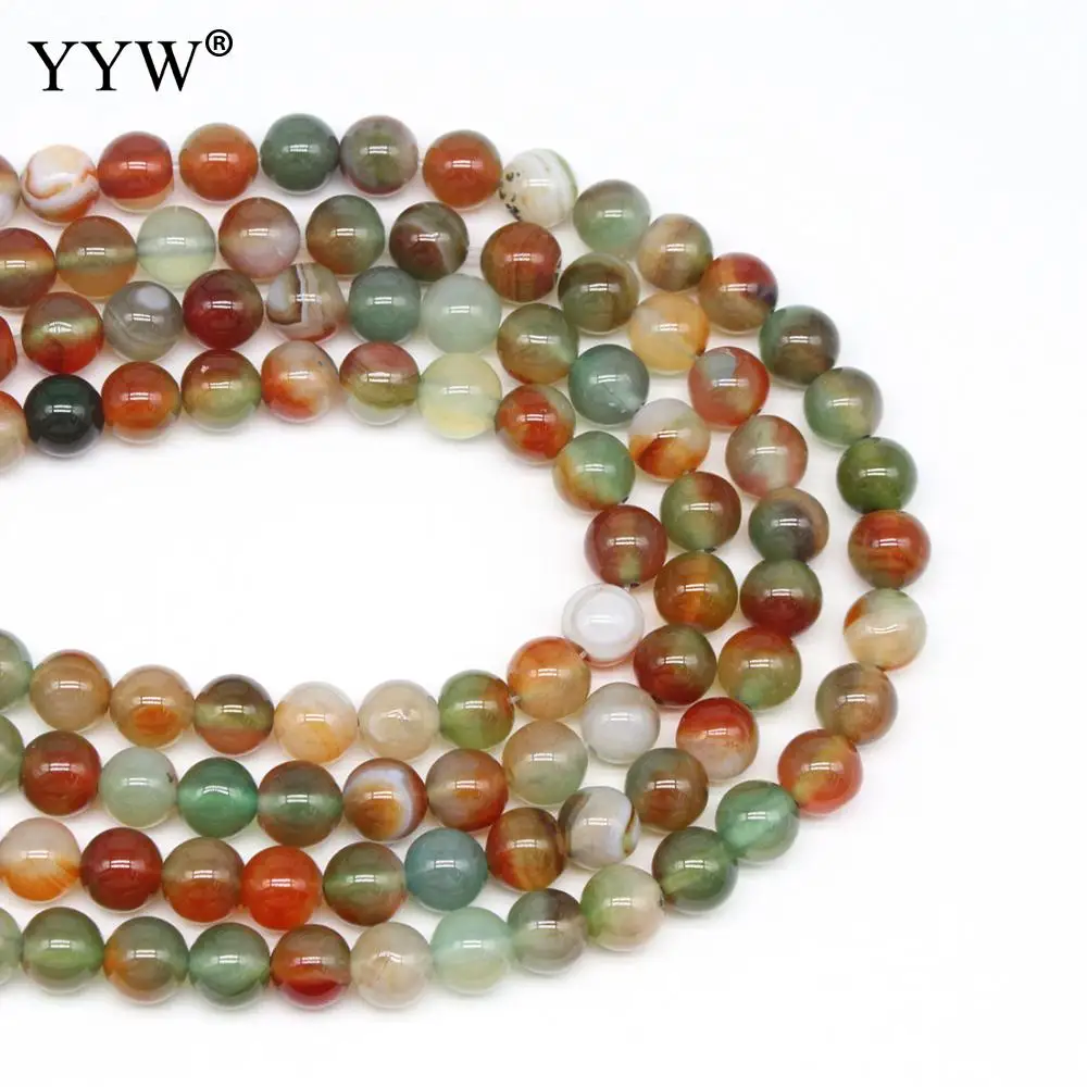 

Agates Beads,Korean, Malachite Agates, Round, DIY & different size for choice, mixed colors, Sold Per 38 cm Strand