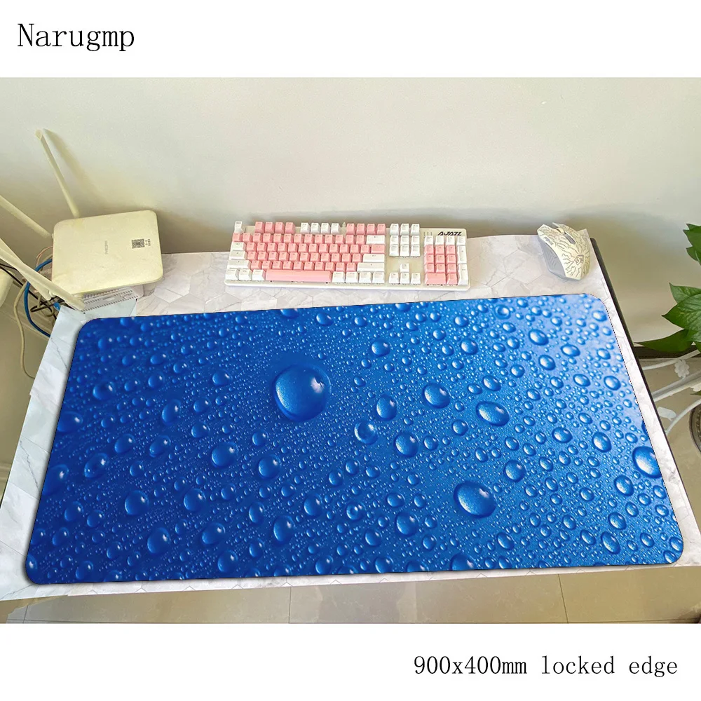 Коврик для мыши с капелькой воды геймер 90x40 см игровой коврик модный notbook