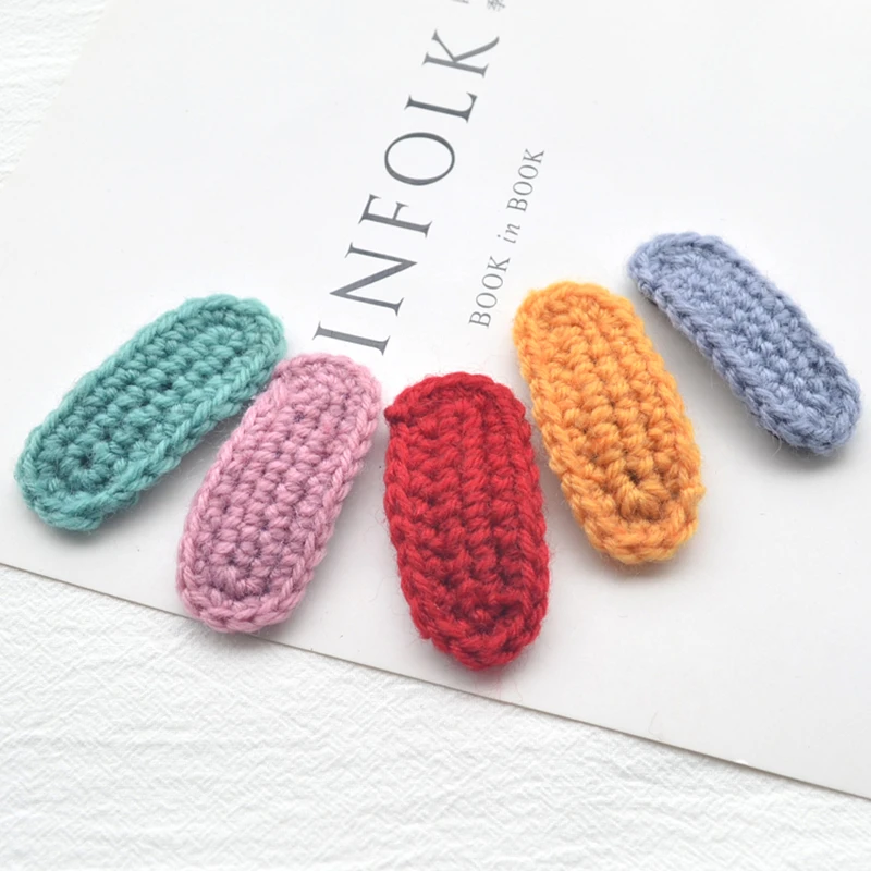 Зимняя вязаная заколка для волос M MISM девочек безопасная защита BB заколки