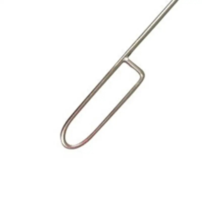 

46cm Stainless Steel Charcoal Ash Rake BBQ Ash Tool Rake Poker for Kamado Joe Charcoal Smoker Wood Burning Stove (Silver)