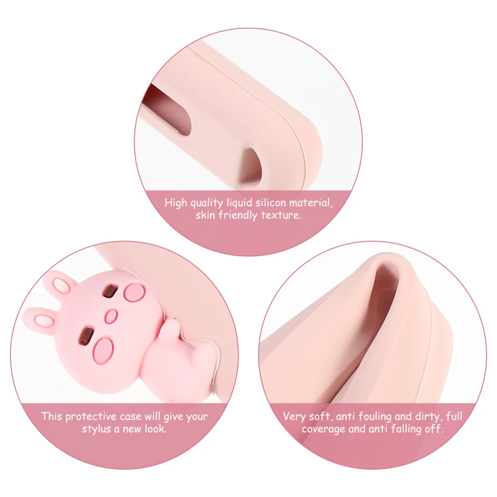 

Silicone Stylus Sleeve Shockproof Anti-slip Cover Compatible for Apple Pencil 2