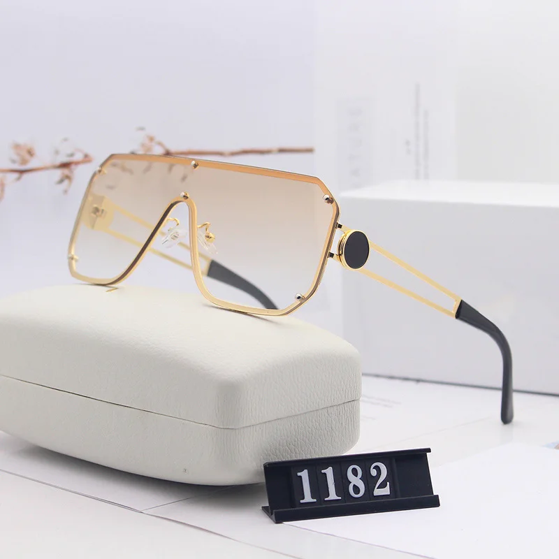 

Brand Sunglasses Ladies Oversized Sun Glass Rimless Designer Fashion Shopping Mirror Gradient Color Women Glasses Gafas de sol