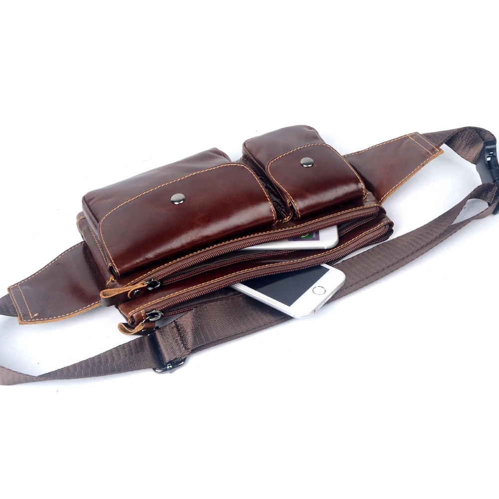 MEIGARDASS из натуральной кожи Мужская поясная сумка рюкзак с одной лямкой для