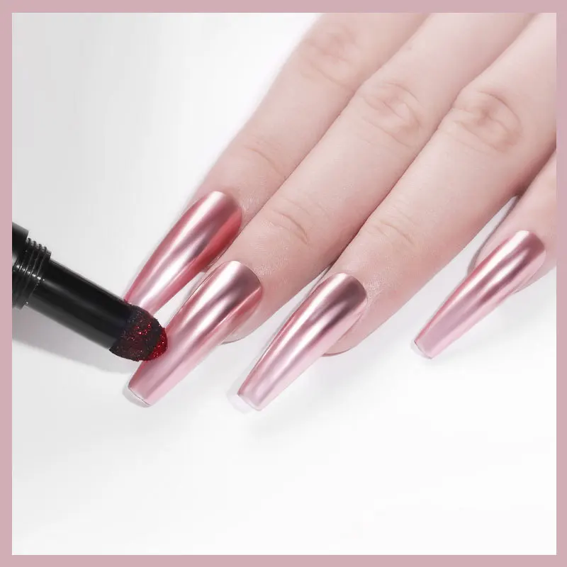 Набор ручек для дизайна ногтей пудра с сухим натуральным хромовым пигментом не