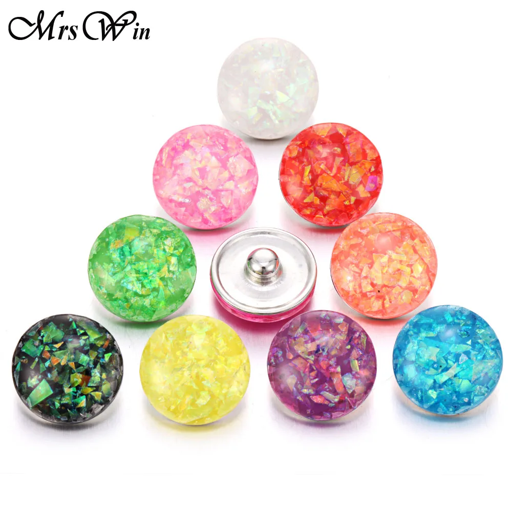 5 шт./лот новые ювелирные изделия с кнопками смешанный стиль Имбирная смола 18 мм