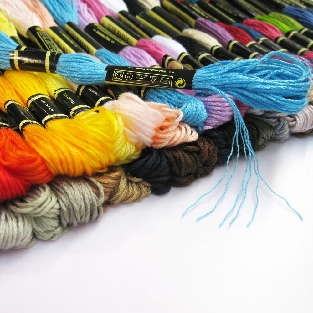 Набор нитей для вышивания 447 цветов|Нитки пряжи| |