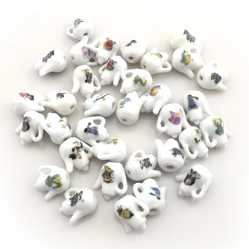 Модные Керамические Подвески в китайском стиле с изображением чайника для