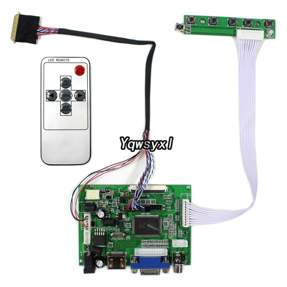 Hdmi + Vga Placa de Controle Kit para Ltn140at02 Ht140wxb 1366×768 Lcd Tela Led Placa Motorista 2av – Lp140wh1 B140xw01 Ltn140at07