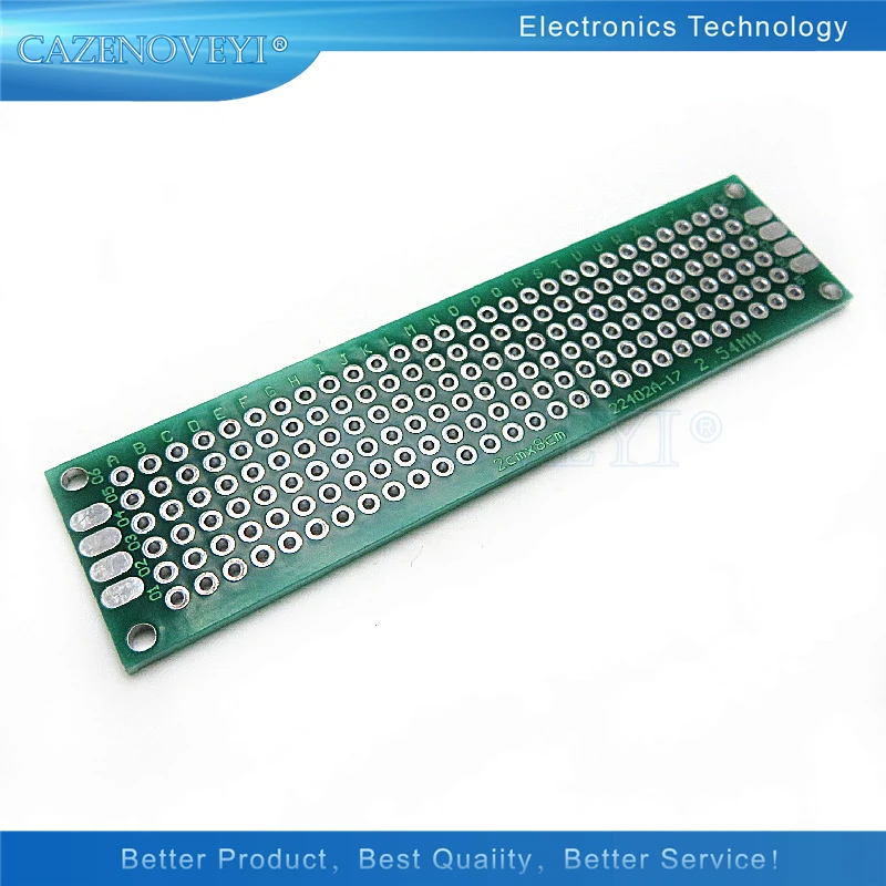 5pcs/lot 2x8cm 2*8 Double Side Prototype PCB diy Universal Printed Circuit Board In Stock | Электронные компоненты и