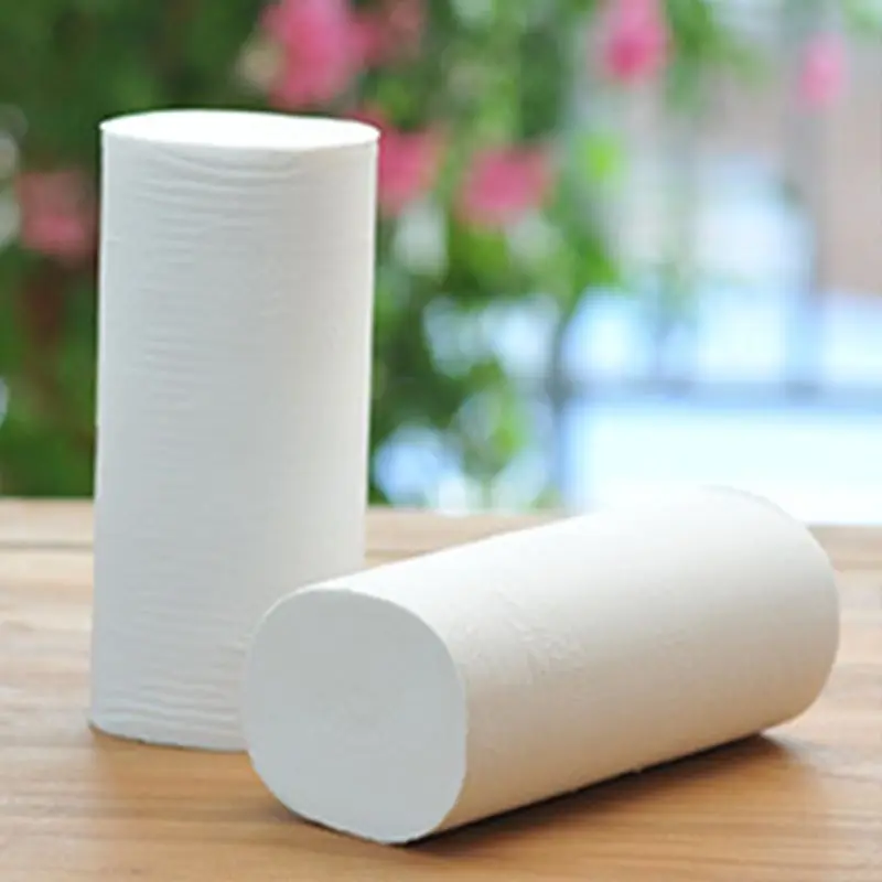 

14 Rolls Paper Home Household 4 Layers Bath No Core Soft Toilet Paper 50JF