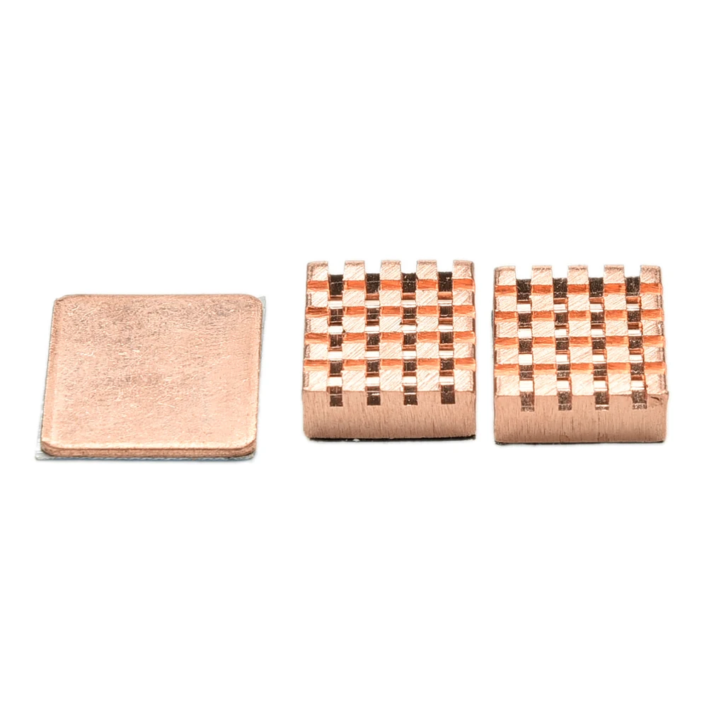 

3pcs/set Cooling Pad Disipador Heatsinks Copper Heat Sink Cooling Kit For Raspberry Pi 3 Model B Heatsink