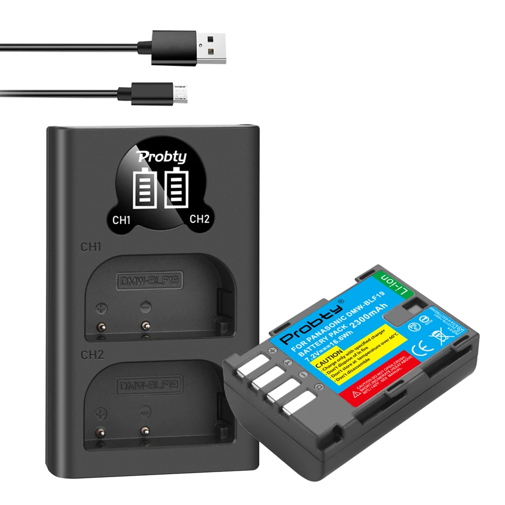 

DMW-BLF19 DMW-BLF19E DMW-BLF19PP BLF19E Battery+ LED Dual Charger for Panasonic Lumix GH3 GH4 GH5 DMC-GH3 DMC-GH4 DMC-GH5