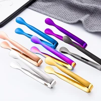 stainless steel salad tongs cooking tools bbq clips bread steak tong clip kitchen accessories restaurant food folder 1pcs