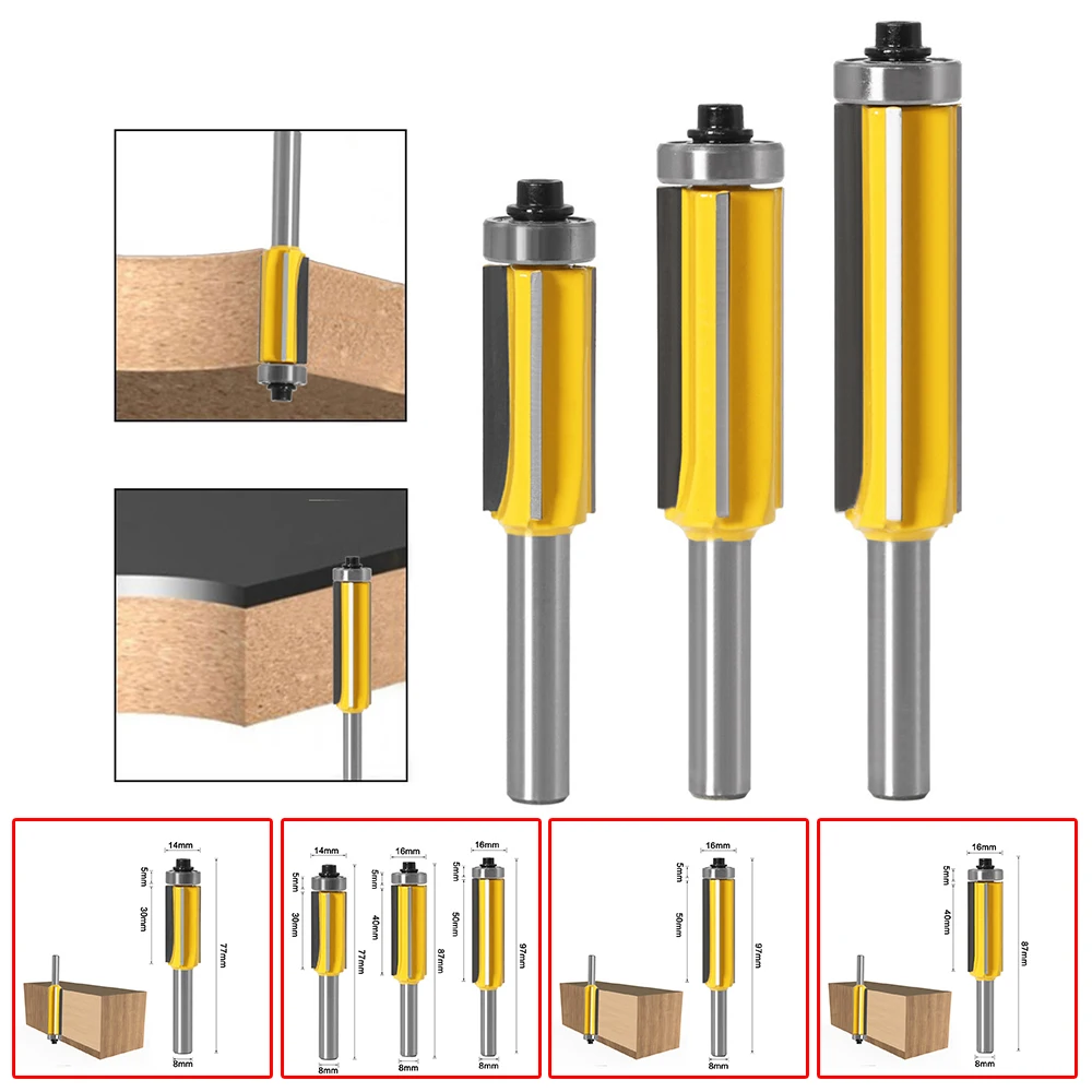 

Woodworking Router Bit Metal Supply Tool Handle Shank Flush Router Bit