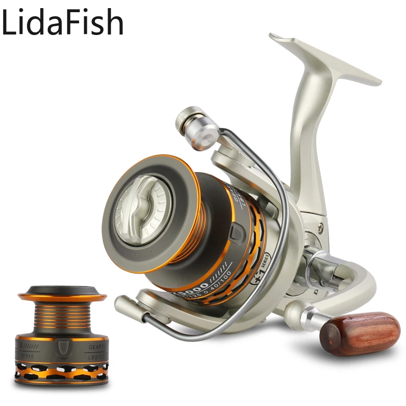 Enlarge Lidafish 2021NEW Fishing Reel 1000 -7000 5.2:1 High Speed  Spinning Reel 8KG Drag With Spare Spool Saltwater Reel  For Fishing