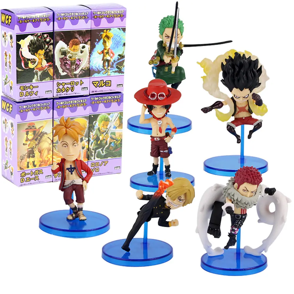 6 шт./компл. сборная фигурка из всего мира Остров торт 3 WCF Шарлотта Katakuri Luffy Zoro Sanji Ace