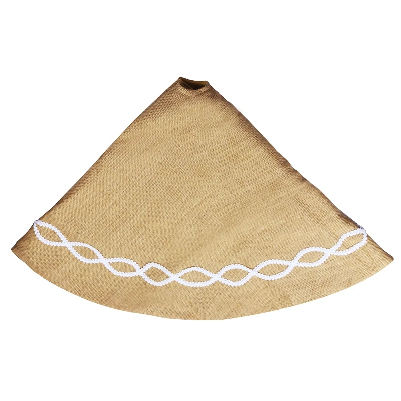 Двухслойная юбка на рождественскую елку домашний праздничный напольный Декор