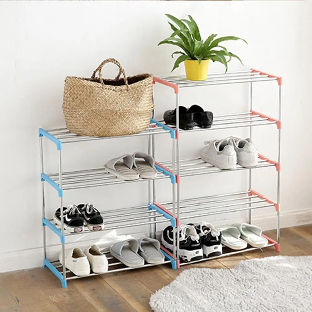 

Stainless Simple Multi Layer Shoe Rack Easy Assemble Storage Shoe Cabinet Shoe Rack Hanger Home Organizer Accessories
