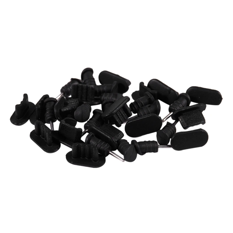 15 штук Противопылевой пластиковый чехол для мини USB док-станции Разъем наушников