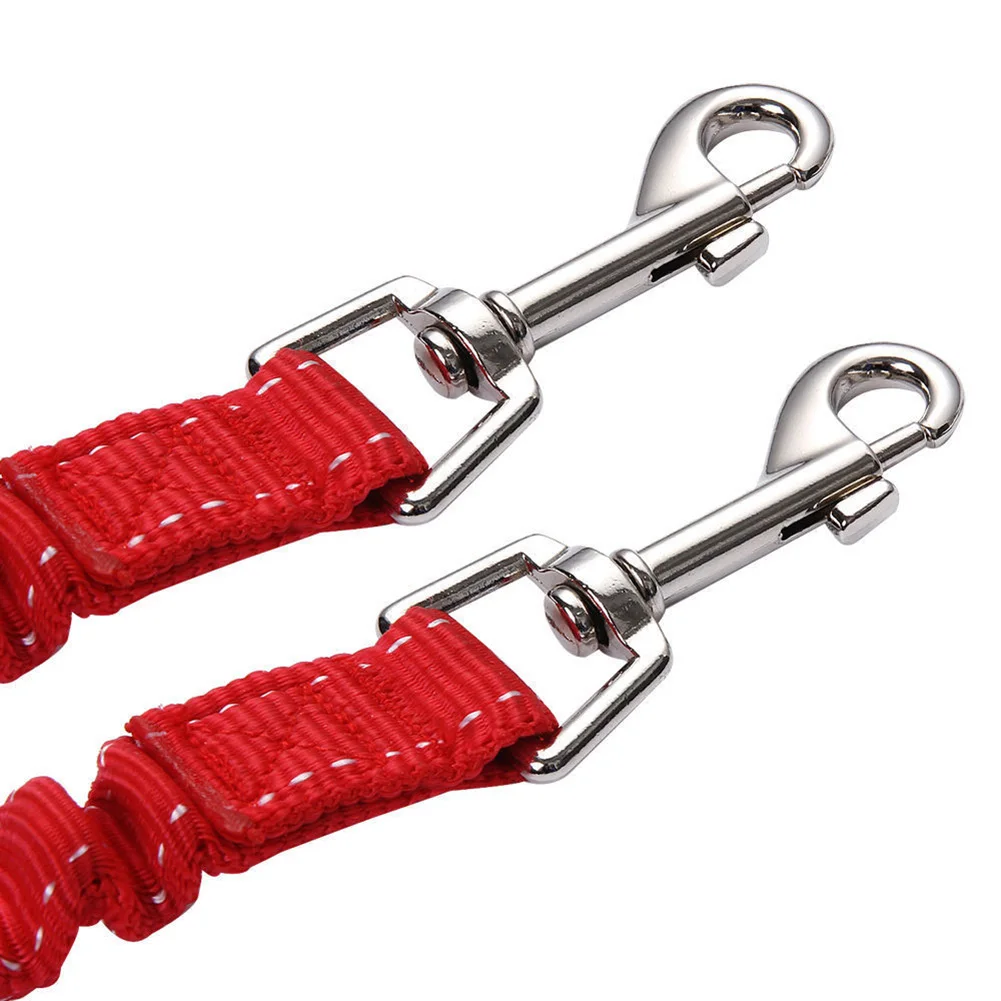 

1 Pcs Pet Dog Lead Leash Traction Rope Splitter 1 to 2 Double Way Elastic Outdoor A1