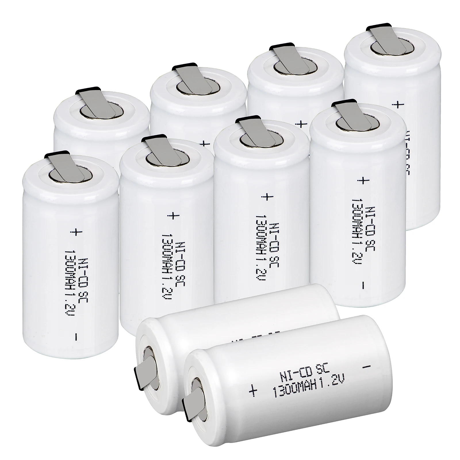 2~ 16 шт 1300mAh nicd 1,2 v батарея sub c sc 1,2 v ni-cd ni cd аккумуляторы желтый