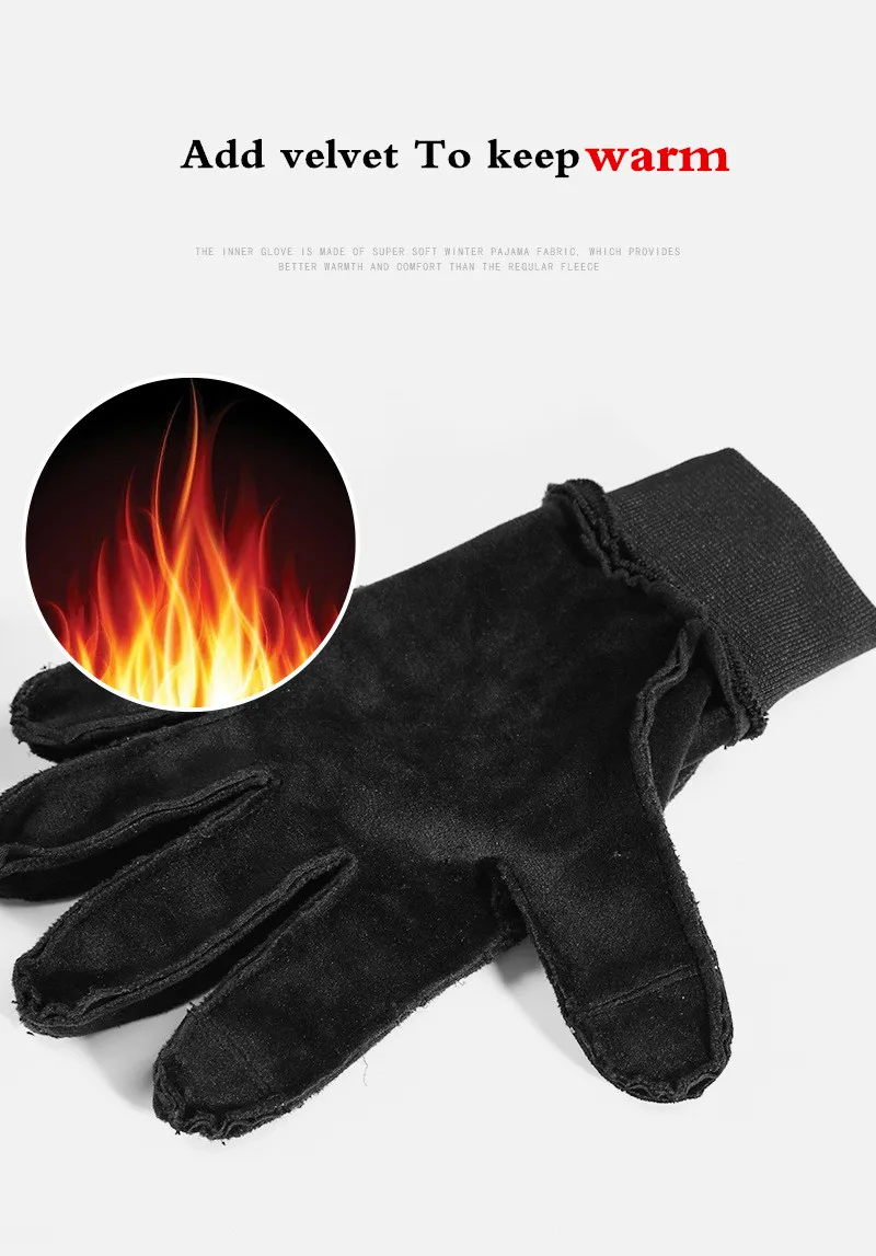 

Теплые ветрозащитные перчатки для сенсорных экранов водоотталкивающие Нескользящие износостойкие спортивные перчатки для верховой езды ...