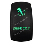 Лодка автомобиля 7 Pin-код мгновенный вклвыклМгновенный На DPDT тумблер-приводом наклона-зеленый светодиод Водонепроницаемый для Лиги генератора сигналов произвольной формы Нарвская