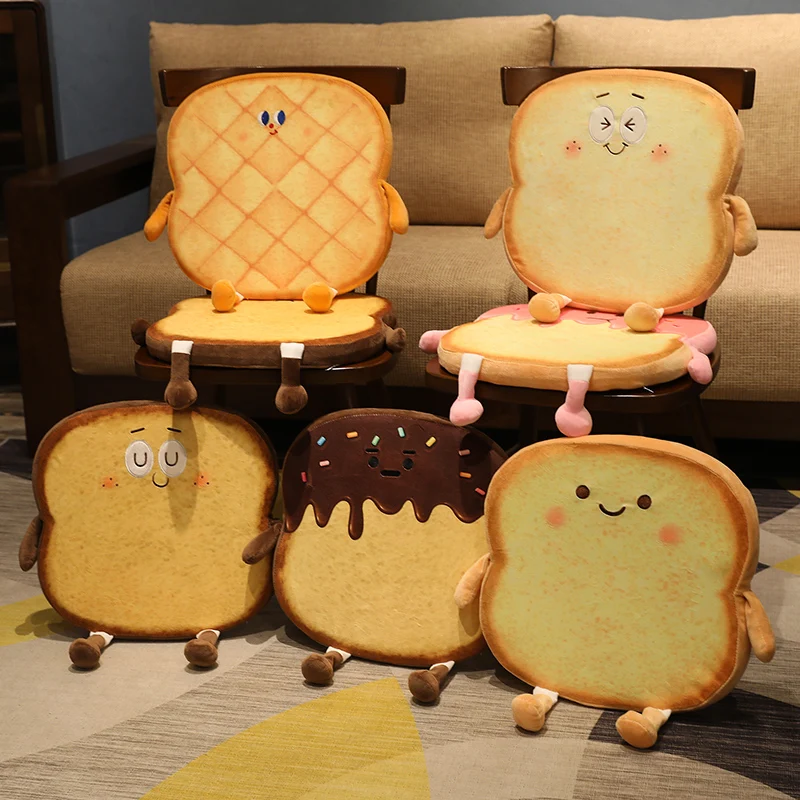

Имитация Kawaii хлеб тост плюшевые игрушки u-образная Подушка милая плюшевая кукла мягкая подушка-хлеб для детей девочек Подарки на день рождения