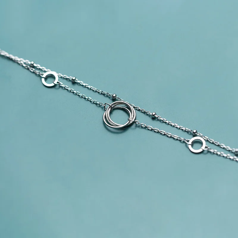 Чарм браслет крупного рогатого скота с круглым носком 100% 925 Твердые Настоящее