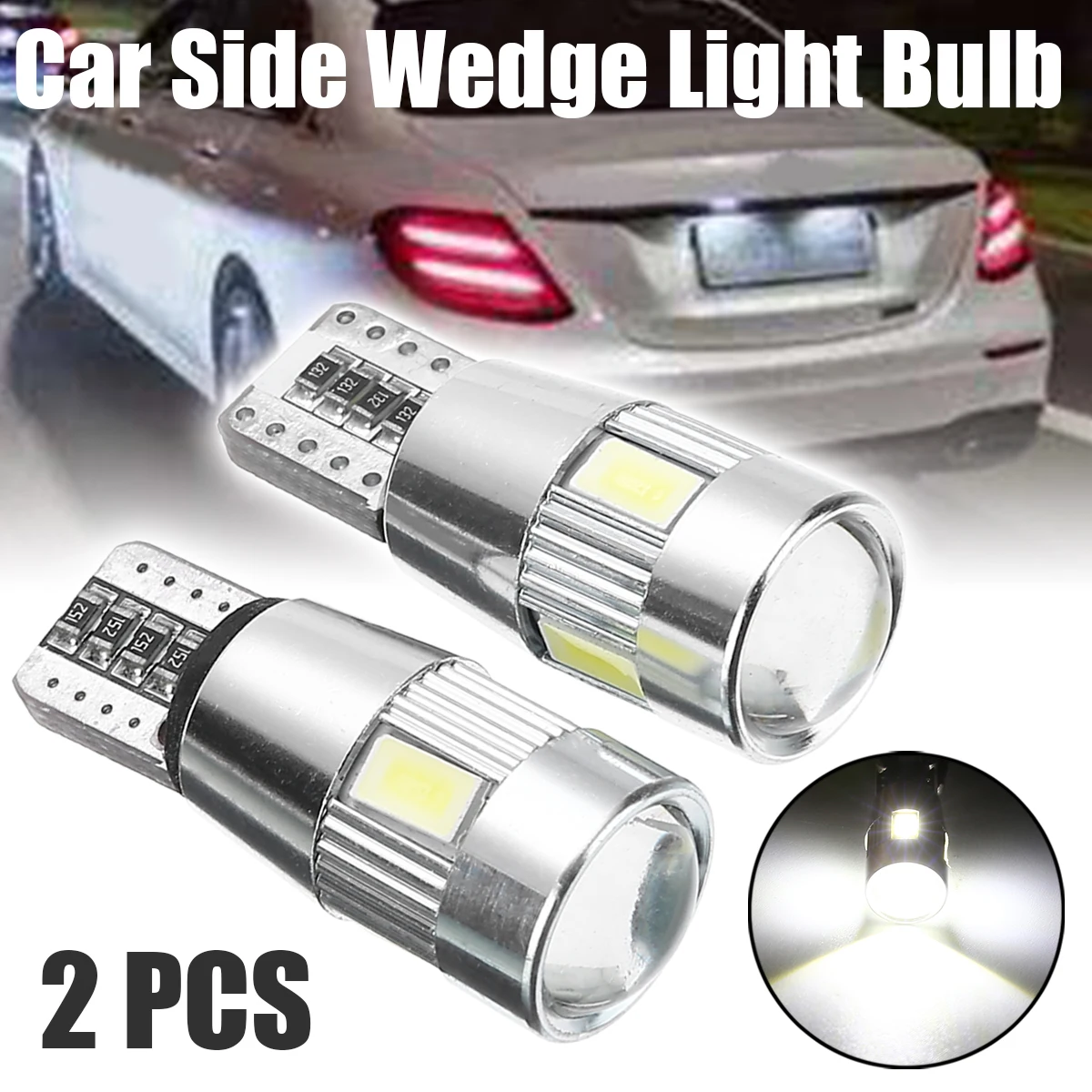 Mayitr 2 шт. T10 5630 6SMD светодиодный Canbus Error Free автомобиля клиновидные боковые