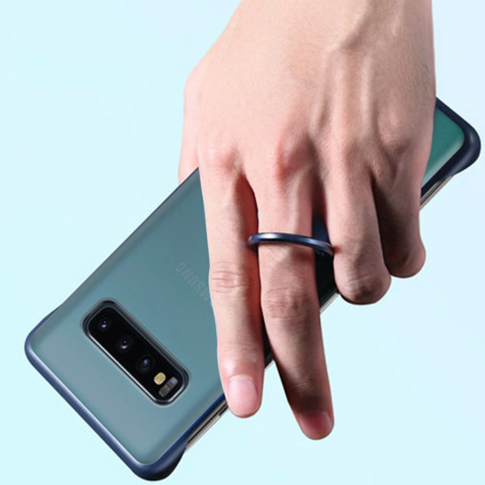 Тонкий ударопрочный чехол LAPOPNUT для Samsung Galaxy S20 Ultra S10 Plus S7 Edge S8 S9 прозрачный матовый