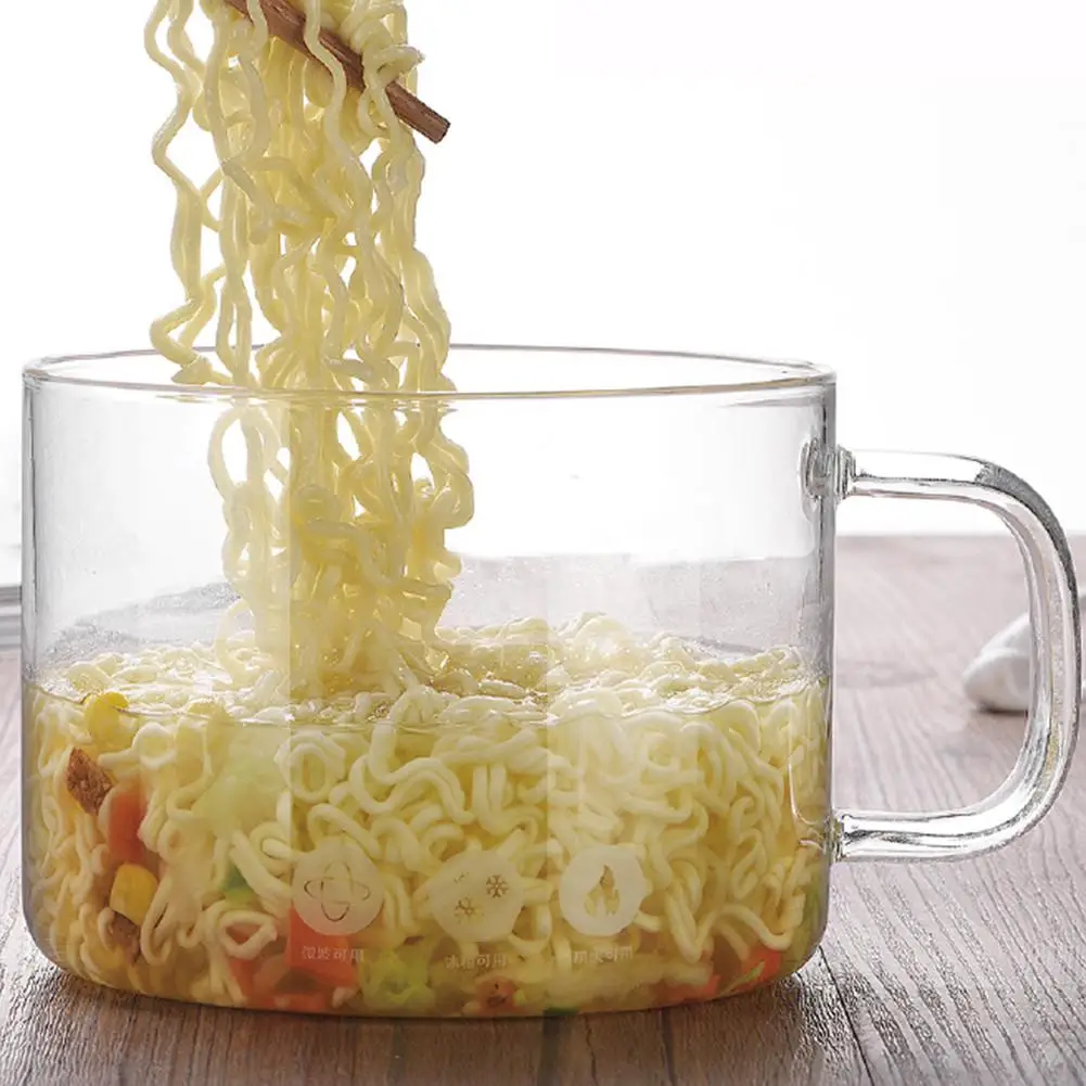Большой емкости боросиликатные макаронные изделия в стекле миски для лапши с