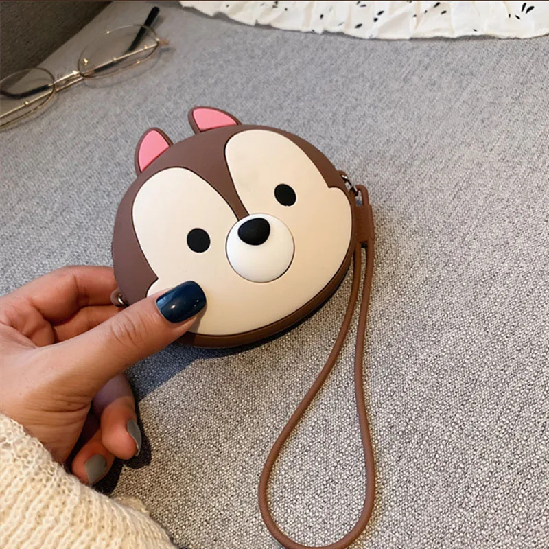 Модные женские кошельки с героями мультфильмов Kawaii, силиконовая коробка для хранения косметики, сумка для монет, модный кошелек, детские подарочные наушники, SD, TF карты, сумка - Цвет: AA06