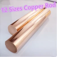 12 sizes of copper rod length 100mm diameter 4567810121415161820mm brass stick t2 copper bar diy parts dropshipping