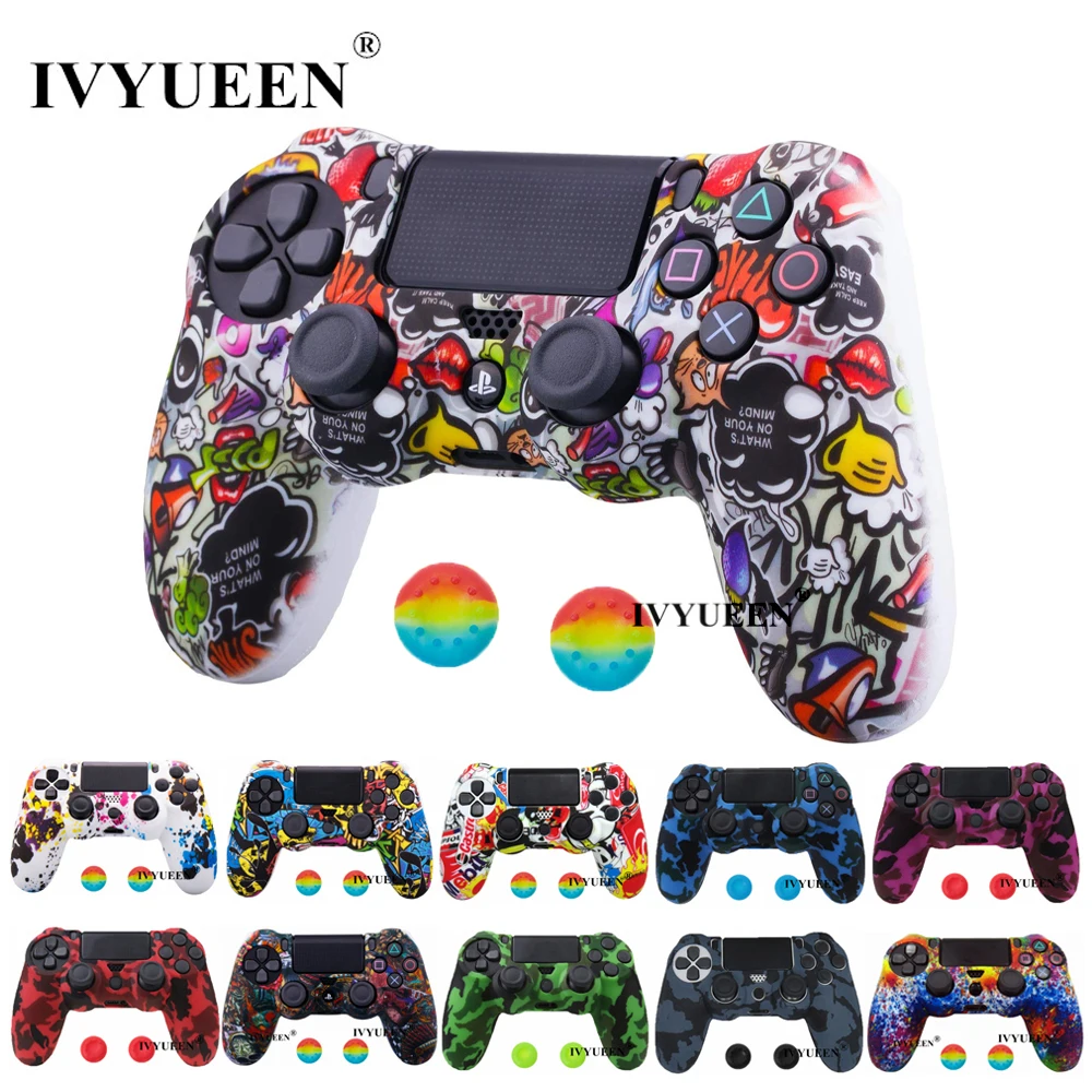 Силиконовый чехол IVYUEEN для контроллера PlayStation Dualshock 4 PS4 Pro Slim и аксессуары