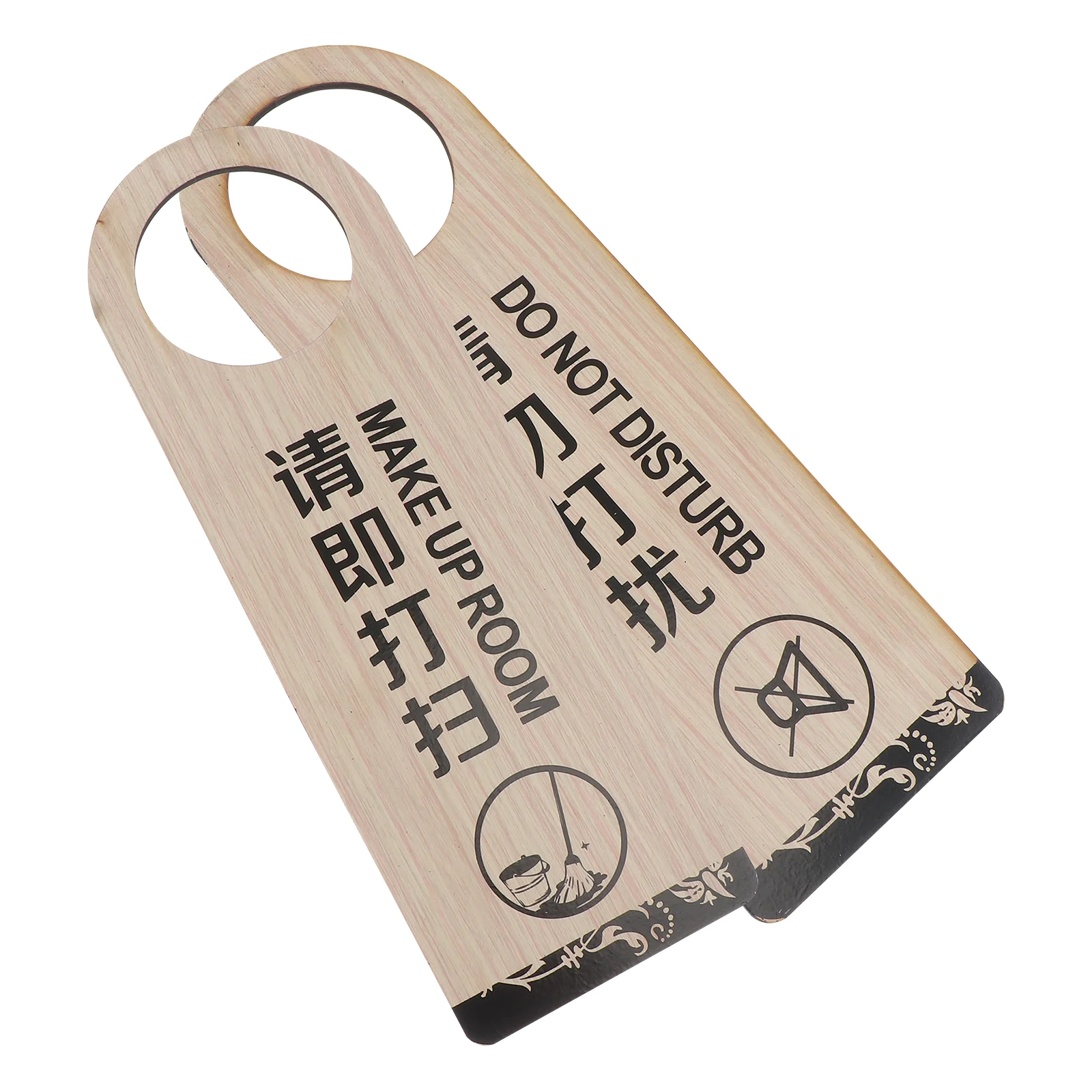 

2Pcs Hotel Door Hanging Signs Reminder Hanging Door Tags (Assorted Color)