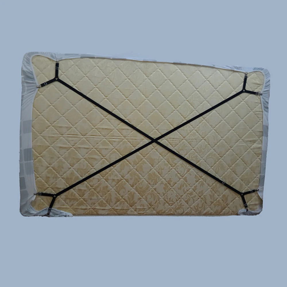 

2PCS/Set Bed Sheet Clips Bed sheet Belt Fastener Mattress Elastic Non-slip Clip Blanket Gripper White and Black