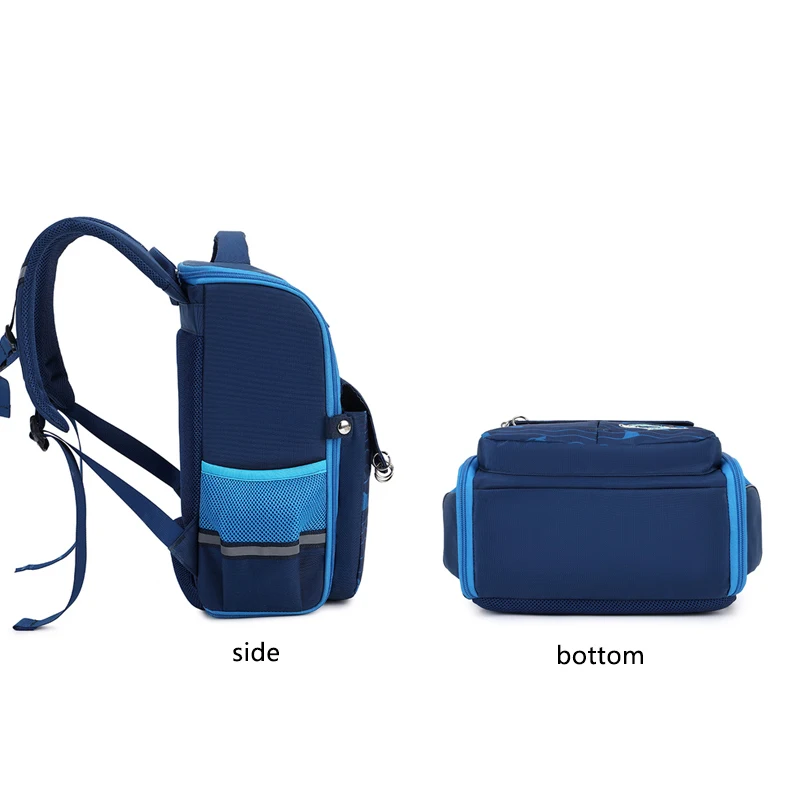 Drop Shipping Primary School Cool Boy School Bags Orthopedic Backpack for Kids Fashion Animal Pattern Waterproof Schoolbags