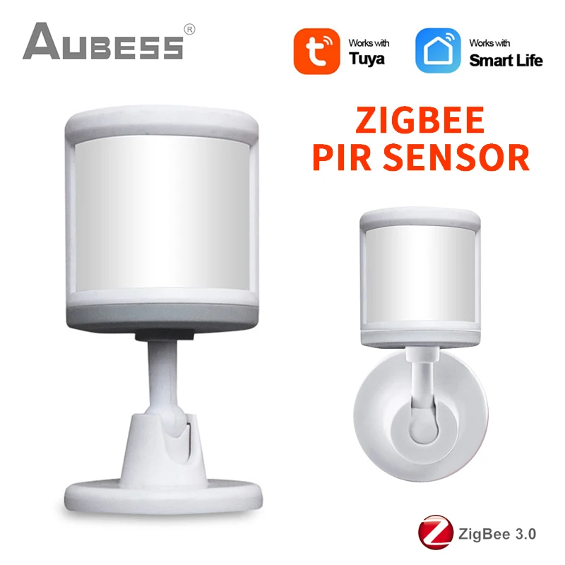 Tuya Zigbee PIR Sensor With Foot Stand Motion Detection Via Hub Human Body Movement Home Alarm System ZigBee | Безопасность и