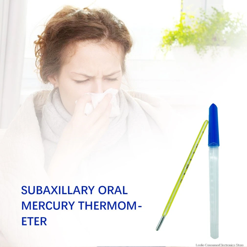 

Medical Mercury Glass Thermometer Plastic Electronic Thermometer For Adult Baby Body Temperature Measurement 1 Piece